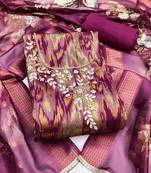 Women's multi woven digital viscose dress material