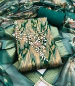 Women's multi woven digital viscose dress material