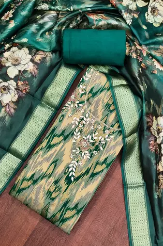 multi woven digital viscose dress material
