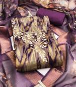 Women's multi woven digital viscose silk dress material