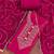 Women's magenta embroidery glass cotton dress material