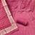 Women's pink embroidery glass cotton dress material