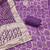 Women's purple woven cotton silk dress material