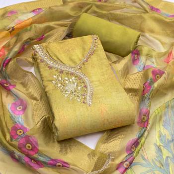  mehandi digital handwork rayon dress material 1