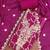Women's magenta woven handwork silk dress material