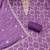 Women's purple woven handwork silk dress material