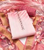 Women's multi digital handwork rayon dress material