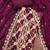 Women's purple woven emblishment silk dress material