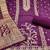 Women's purple embroidery cotton dress material