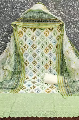  multi digital print cotton dress material