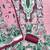Women's pink designer print daimond muslin dress material