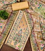 Women's multi designer print muslin dress material