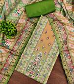 Women's multi designer print muslin cotton dress material