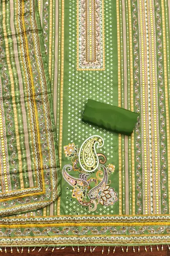  multi designer print muslin cotton dress material