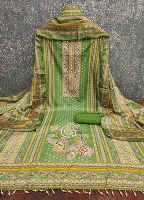  multi designer print muslin cotton dress material 3