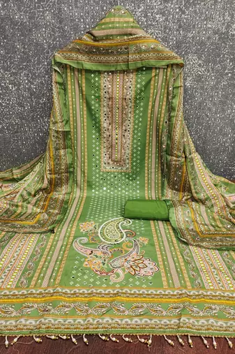  multi designer print muslin cotton dress material