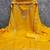 Women's yellow embroidery vichitra cotton dress material