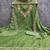 Women's green embroidery vichitra cotton dress material