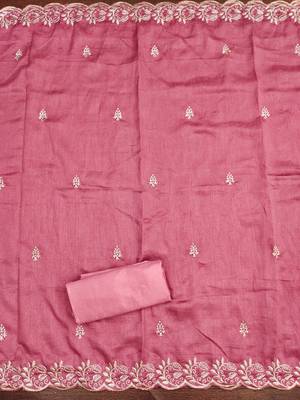  embroidery vichitra cotton dress material 4