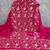 Women's magenta embroidery vichitra cotton dress material