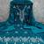 Women's blue embroidery vichitra cotton dress material
