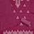Women's magenta embroidery vichitra cotton dress material