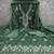 Women's green embroidery vichitra cotton dress material