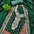Women's green embroidery vichitra cotton dress material
