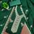 Women's green embroidery vichitra cotton dress material