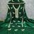 Women's green embroidery vichitra cotton dress material