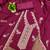 Women's magenta embroidery vichitra cotton dress material