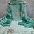 Women's sea green embrodiery barbari silk dress material
