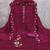 Women's maroon embrodiery silk dress material