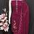 Women's maroon embrodiery silk dress material