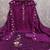 Women's purple embrodiery silk dress material