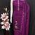 Women's purple embrodiery silk dress material