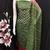 Women's green embrodiery zora silk dress material