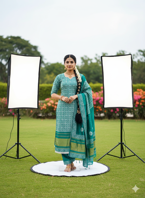  multi print jacquard gajji silk dress material 4