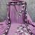 Women's levender embroidery georgette dress material