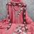 Women's pink embroidery georgette dress material
