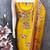 Women's mustard embroidery chinnon dress material