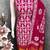 Women's magenta woven print silk dress material