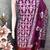Women's voilet woven print gajji silk dress material