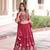 Maroon Vichitra Silk Sequins Embroidered Lehenga Choli And Duptta