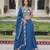 Blue Silk Sequins Embroidered Lehenga Choli And Duptta