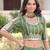 Green Silk Sequins Embroidered Lehenga Choli And Duptta