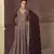Brown embroidered chinon anarkali suit