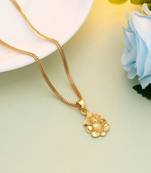 Gold color lord ganesha chain pendant