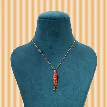 Multi color fish design chain pendant 2