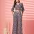 cotton purple abstract print co-ord set